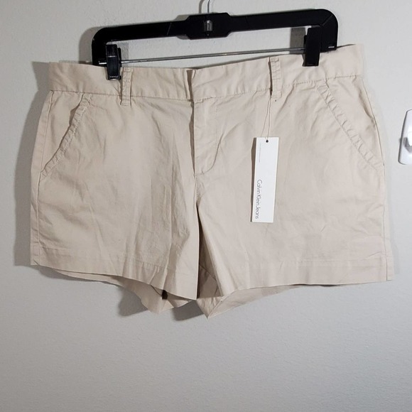 Nwt Calvin‎ Klein khaki shorts plus size 14 - Picture 1 of 9